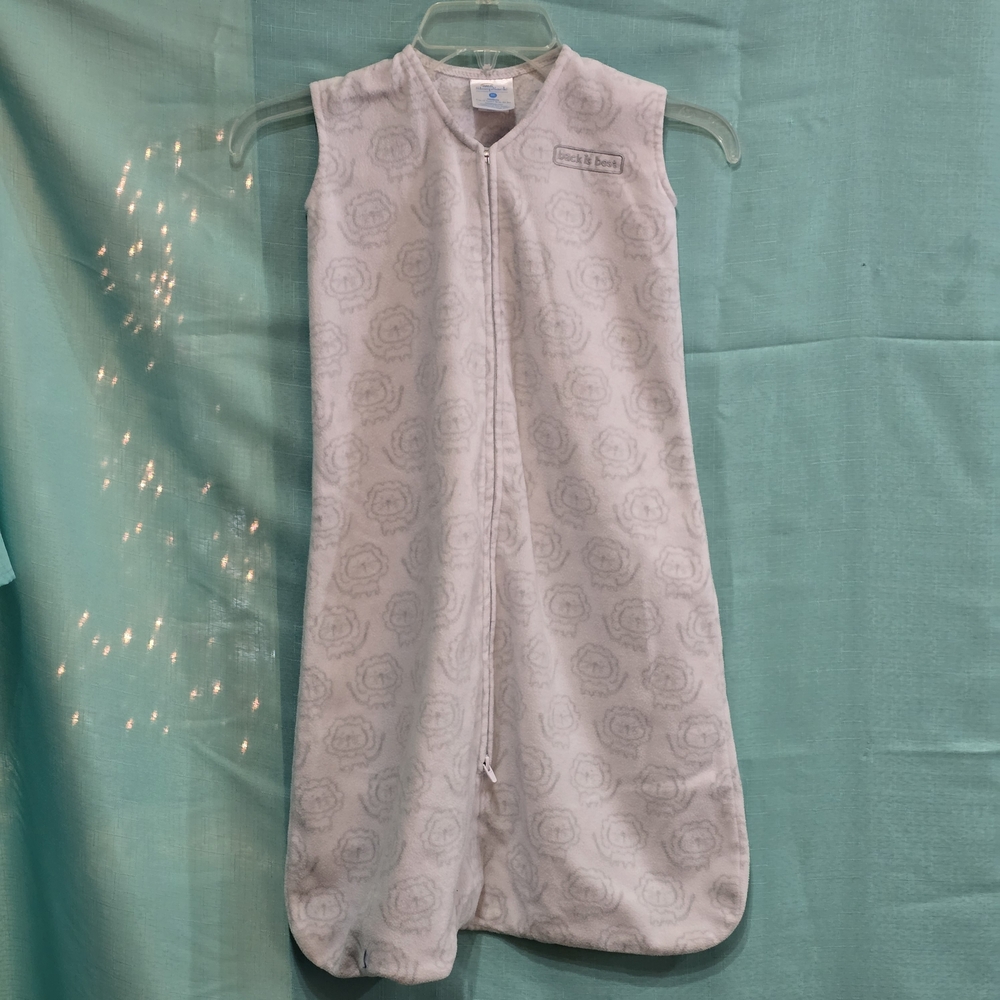 Halo Baby Fleece Sleep Sack Size Medium 6-12 Months Grey Lions